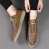 Men Casual Leather Shoes2026 New Luxury Genuine Leather Walking Shoes Outdoor Flat Designer Sneakers Tenis Masculino Shoes