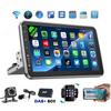 10.1 Inch Android 14 Wireless Carplay Auto Rotating Screen Car MP5 Player Android GPS Navigation Shaking Machine Car Radio