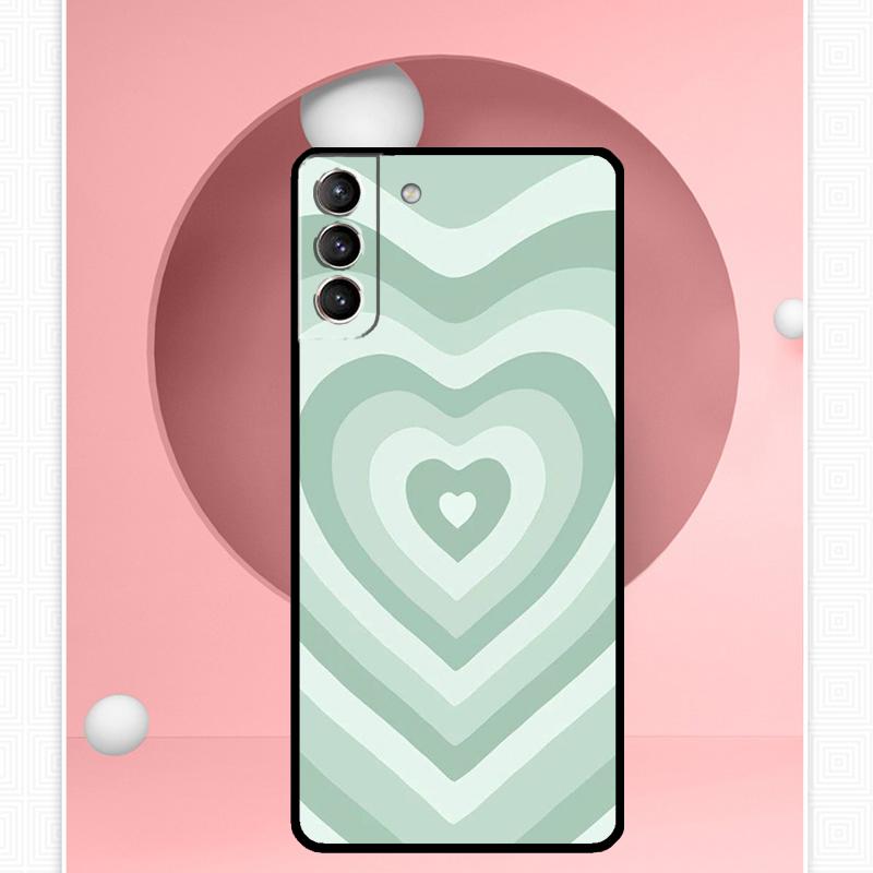 Colorful Heart Circle Love Case For Samsung Galaxy S25 Ultra S20 S21 S22 S23 S24 Ultra S9 S10 Plus S25 FE Cover Funda