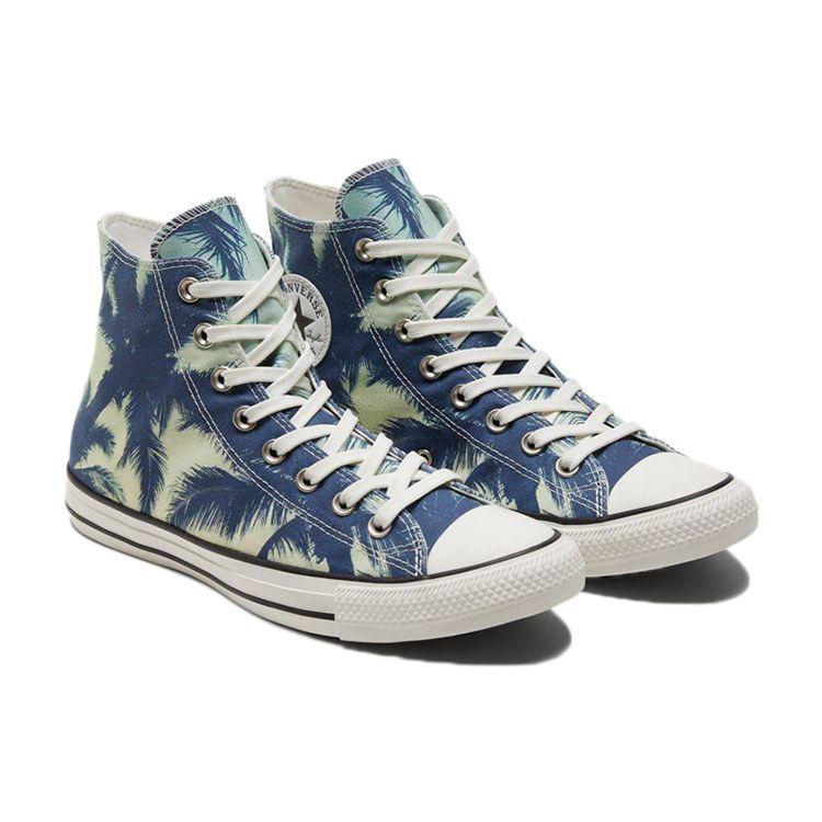 Converse Chuck Taylor All Star Bequeme Vielseitige Bedruckte High-Top Canvas Schuhe Unisex Sneaker Blau 171280C