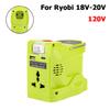 Інверторний генератор 200 Вт для літієвої батареї Ryobi 18 В, DC 18 В до AC 120 В 220 В Портативна електростанція зі світлодіодним ліхтарем 280 лм