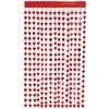 Curtain - P'TIT Clown - Re22652 - Red Hearts - 1 X 2 Meters - Metallic Lame