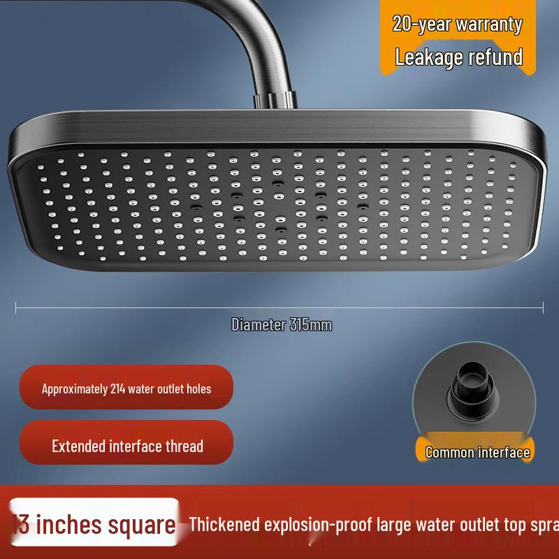 Pressurized Shower Head Booster Set for Hotel & Home Bathing