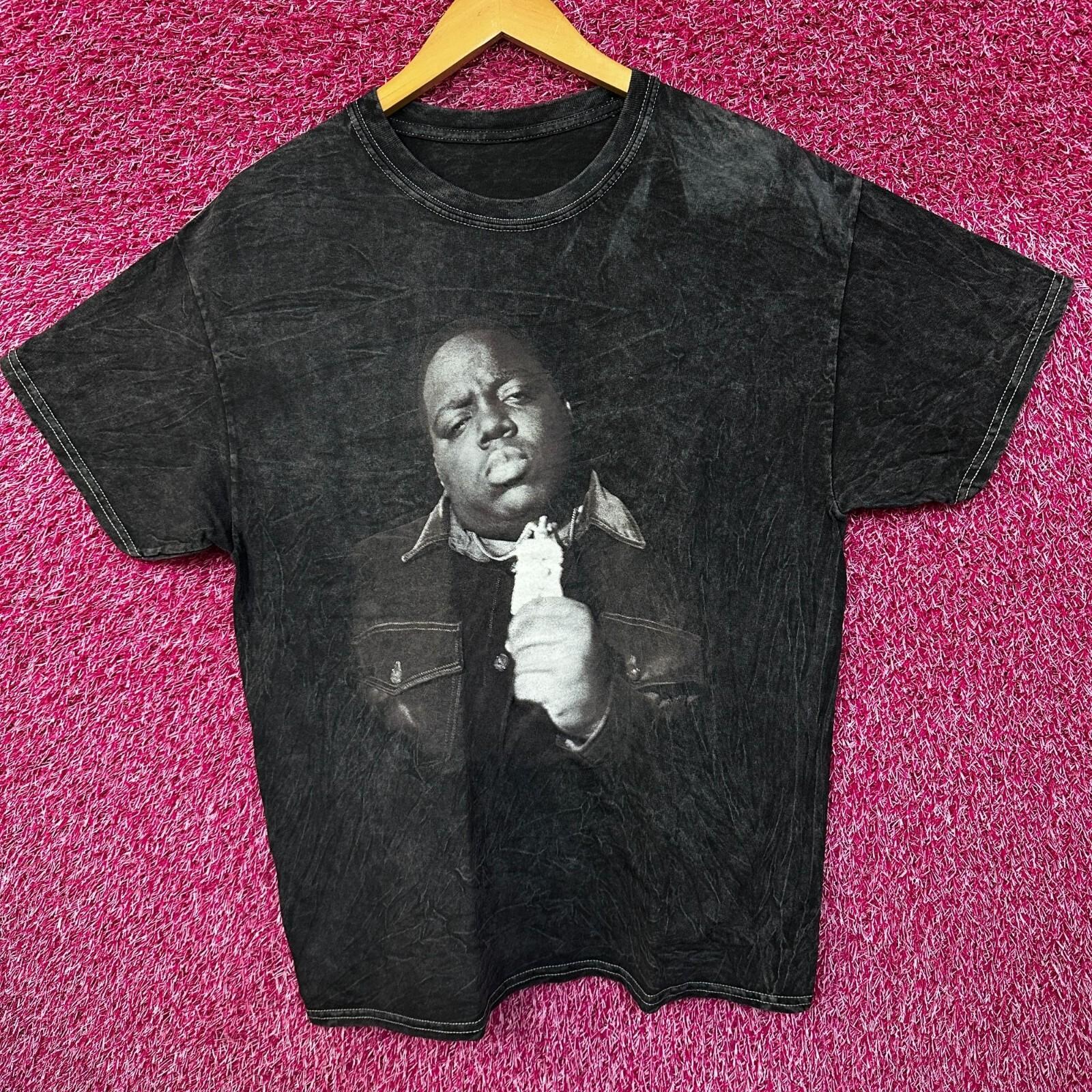 Notorious BIG Mineral Wash Rap Tshirt size black tee Large XXXL