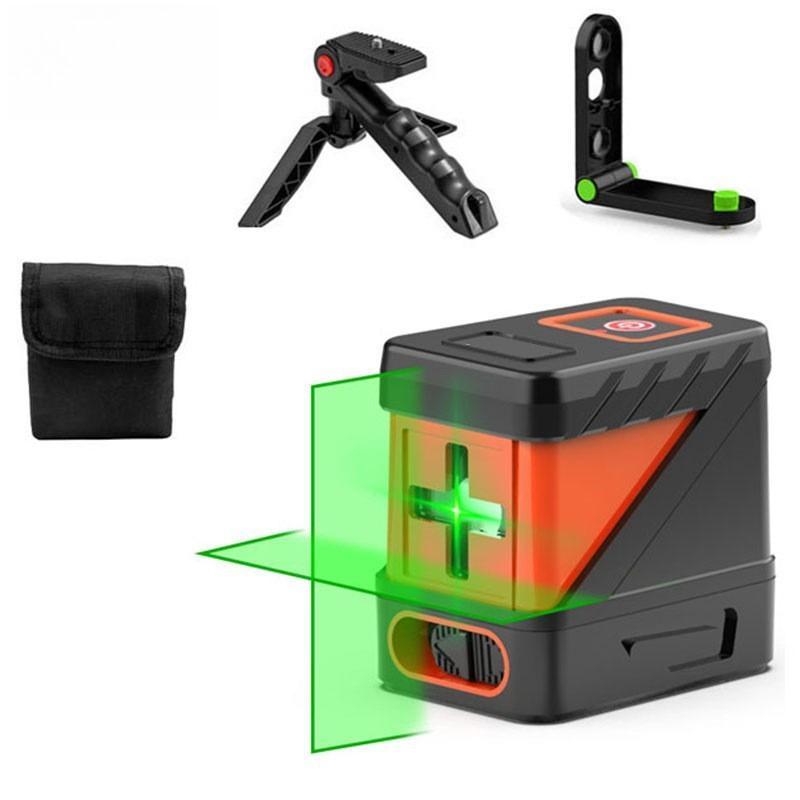 High-Precision 2-Line Laser Level Multi-Function Automatic Line Projector Leveling Instrument