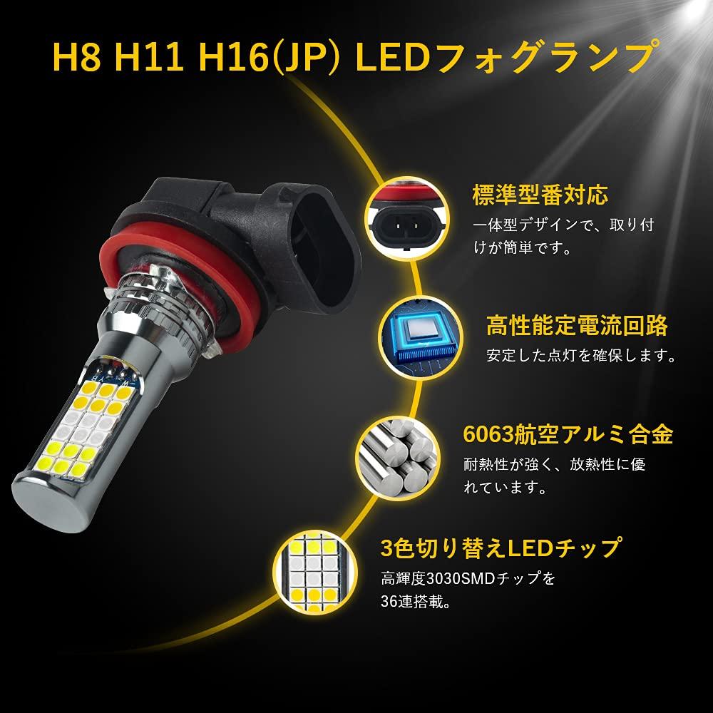 MAZERO H8 H11 H16 LED Fog Lamp Yellow White Blue