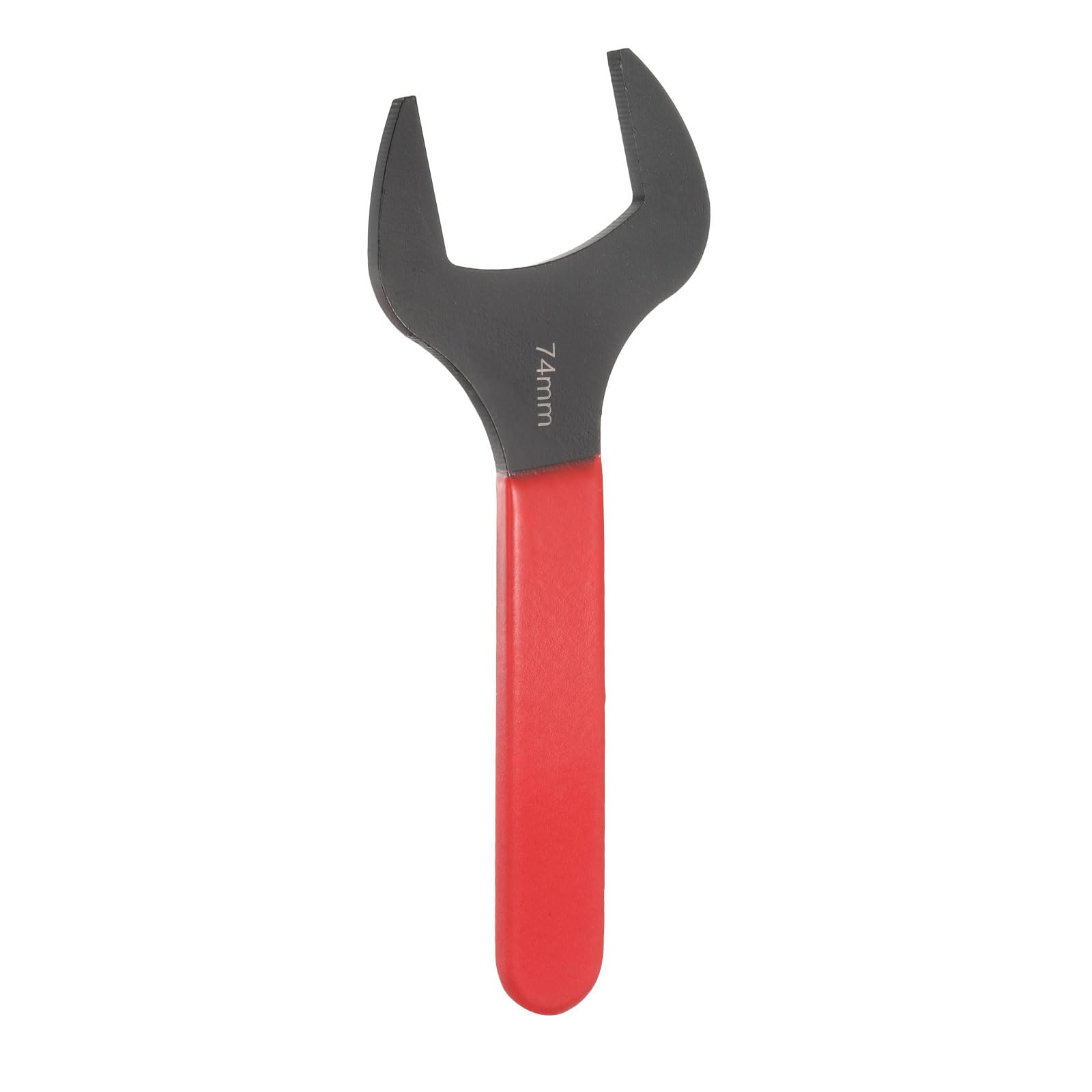 

uxcell Single 74mm 15 Degree Offset Small Flat Head Blackening Wrench with Red Shank for Auto Repair and Furniture Assembly Open-End Wrench, Metric,