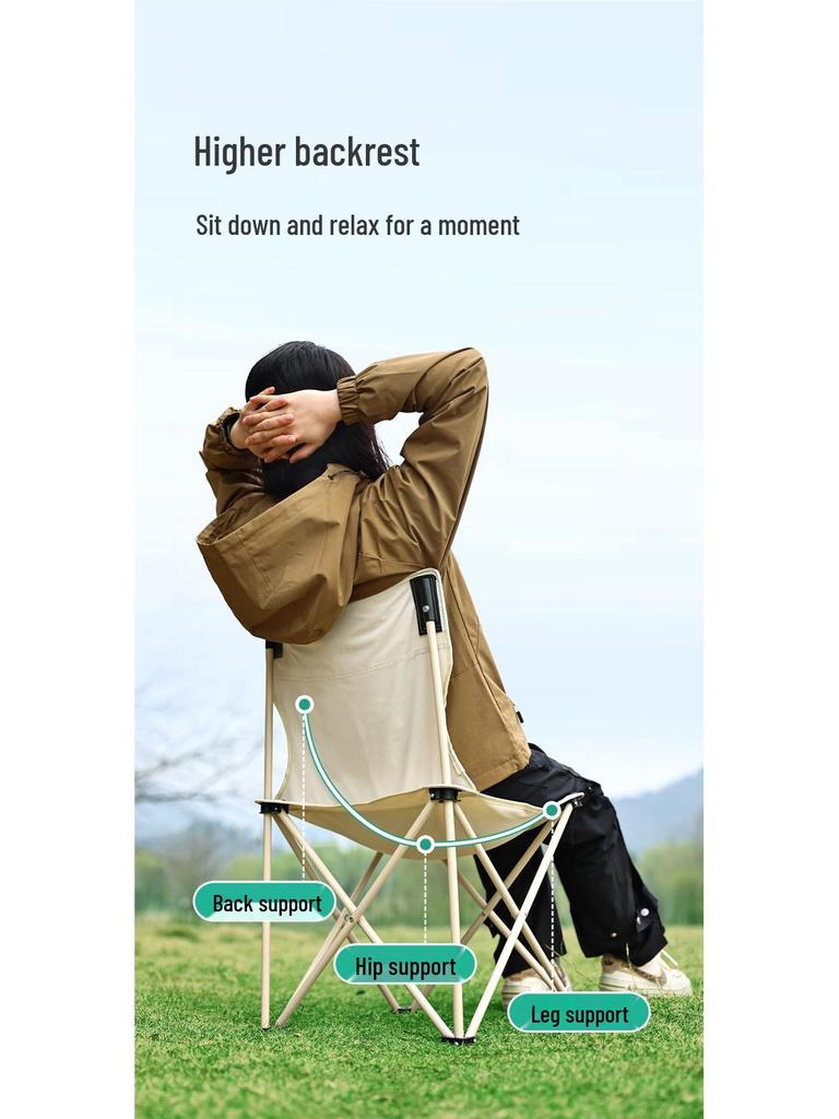 Portable Outdoor Folding Chair - Camping, Fishing, or Art Sketching Stool