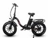 Folding Electric Bike Step Through Moped E-bike 20*4.0 inch Fat Tire 750W Motor 48V 18Ah Battery 150Kg Max Load