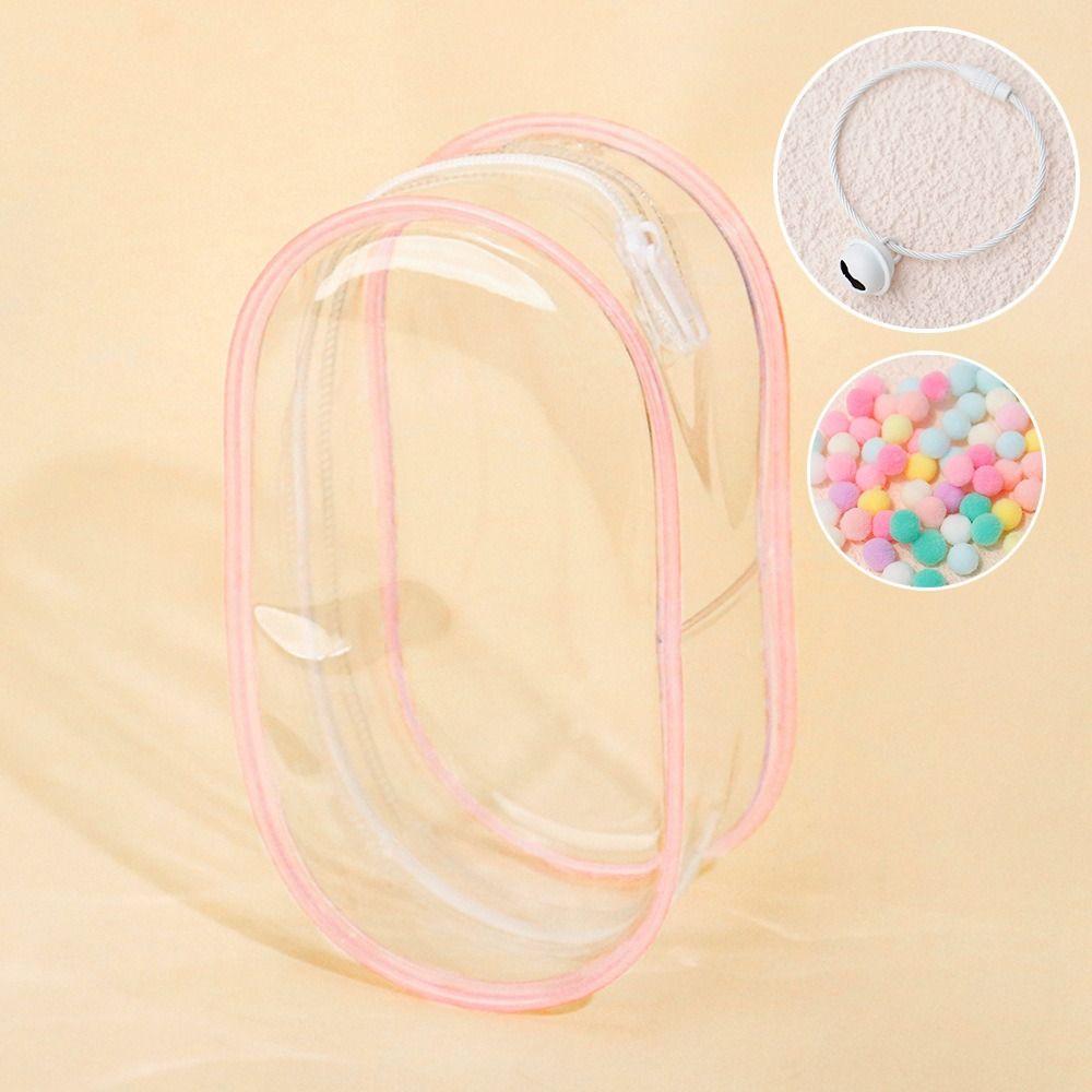 Hairball Doll Storage Pouch With Bell Keychain Outdoor Doll Display Bag  Doll Accessories