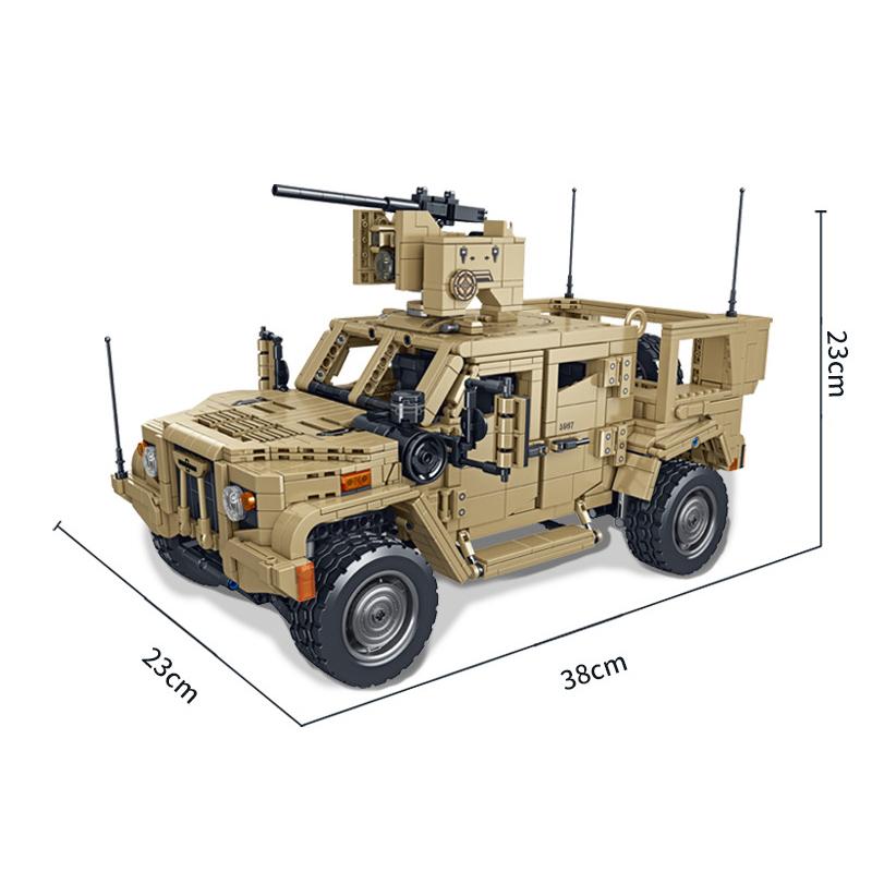 Seria Militară Vehicul Port-Rachete US M983 Vehicul Transport Tancuri M10170 Vehicul Blindat JLTV Jucării Dificile cu Piese de Construcție