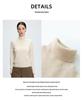 Women's High-Neck Cashmere Knit Sweater - Soft, Warm, Loose Fit for Autumn/Winter