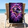 Baltimore Logo Art Quick-Dry Microfiber Beach Towel Super Soft & Absorbent for Bath, Beach, Travel  Bath Time Accessory, Fan gifts