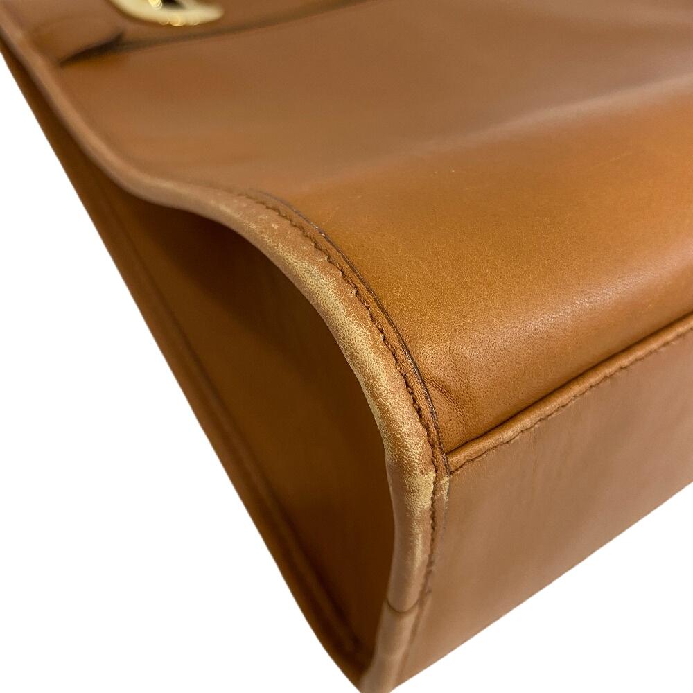 GHERARDINI Leder Handtasche Braunes Leder Gebraucht