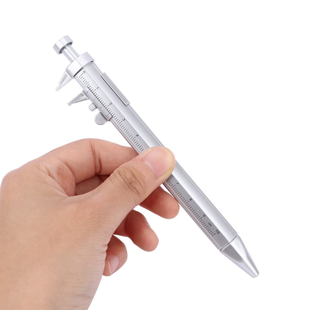 Creative with Blue Refill Ballpoint Ballpen Stationery Cursor Gifts Scale Ruler Pen School Office Supplies