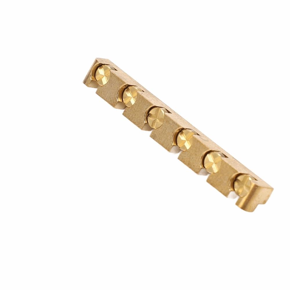 Brass Material Adjustable Guitar Nut Golden Electric Guitar Nut Brass Guitar Nut Guitar Accessory
