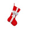 Christmas Stockings 18 Inch Large Fireplace Hanging Stockings with Bow for Xmas Farmhouse Holiday Party Decoration