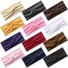 Solid Color Knotted Sports Headband Soft Elastic Non Slip Headband Turban Hair Accessories For Yoga Sports Workout Headwear