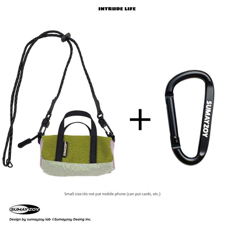 

Сумэйзой Мини Модный Крутой Декоративный Подвесной Маленький Сатчел Green pear green Small + mountaineering buckle