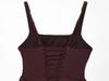Spaghetti Strap Lace-up Waist-cinching Bodycon Dress for Women