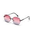 Cloud Rimless Sunglasses Women'S Wavy Sunglasses Men'S Glasses