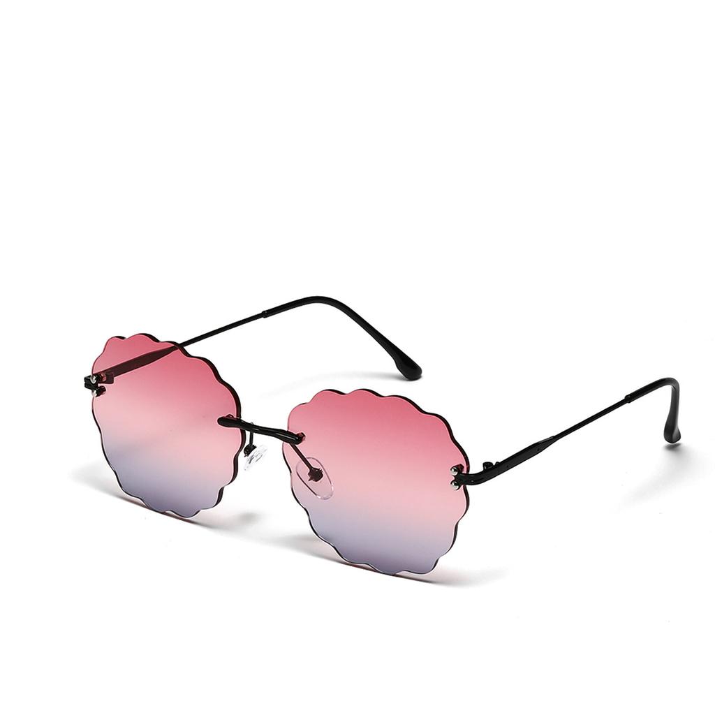 Cloud Rimless Sunglasses Women'S Wavy Sunglasses Men'S Glasses