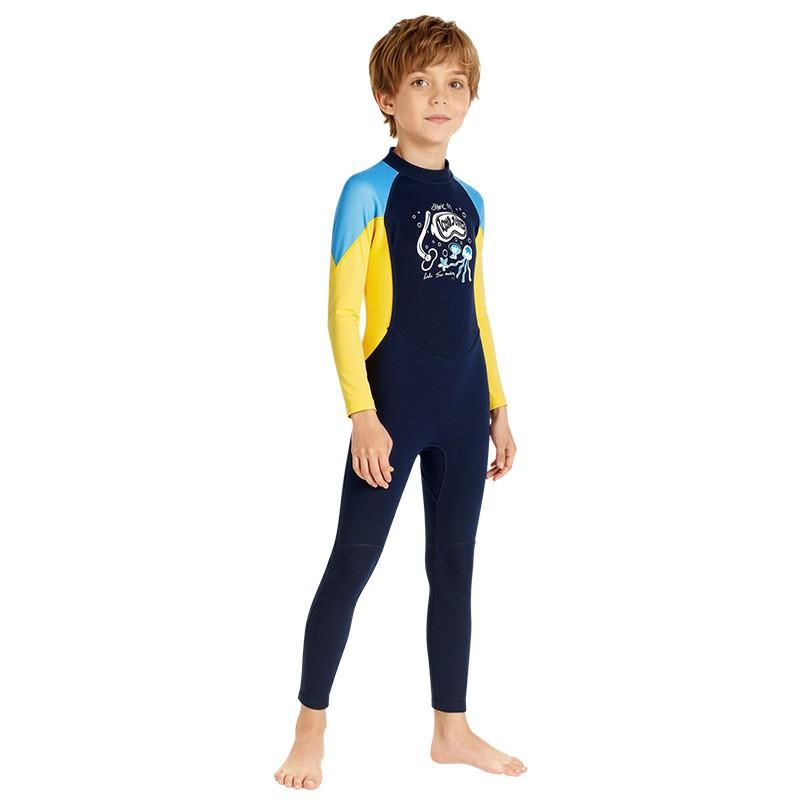 Children's Diving Suit 2.5MM Boys Long-sleeved Swimsuit Thick Warm Snorkeling Surfing Cold Jellyfish