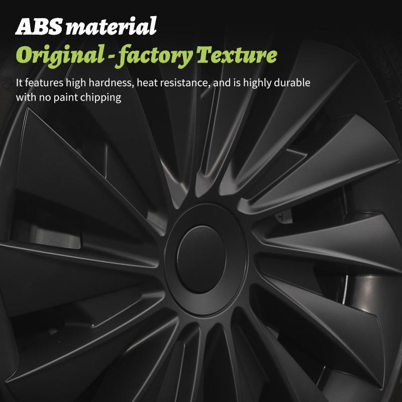 AKX1 4PCS for Model 3 Highland 2023-2026 Wheel Cover 18 Inch Hubcap New Blade Style Wheel Cover Rim Hubcaps Car Protection for Tesla