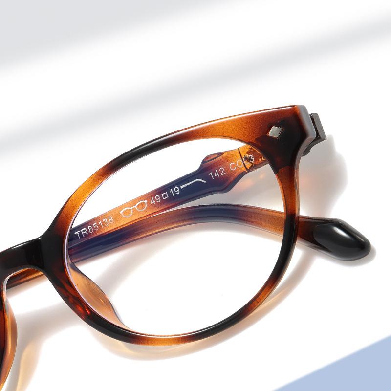 Ultra-Lightweight Japanese-Style Retro Anti-Blue Light Glasses Women'S Sophisticated Slimming Eyeglasses Outdoor Sports Eyewear