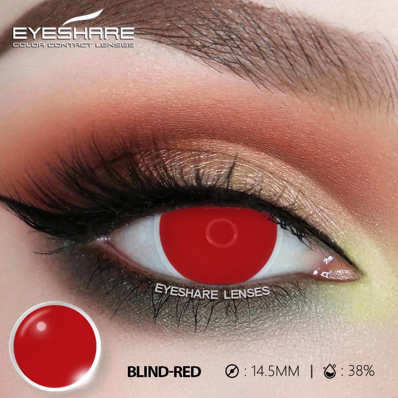 1 Pair White Colored Contacts Cosplay Contact Lenses for Eyes Black Lenses High Quality Soft Lenses Beauty Makeup Yearly