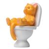 62KD on Toilet Statue Resin Sculptures for Lover Funny Figurine Garden Yard Decor