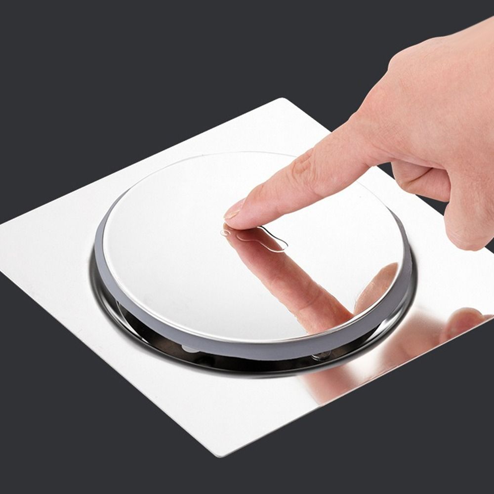 Stainless Steel Press-Type Floor Drain Pop Up Bounce Drain Filter Shower Foot Floor Drain