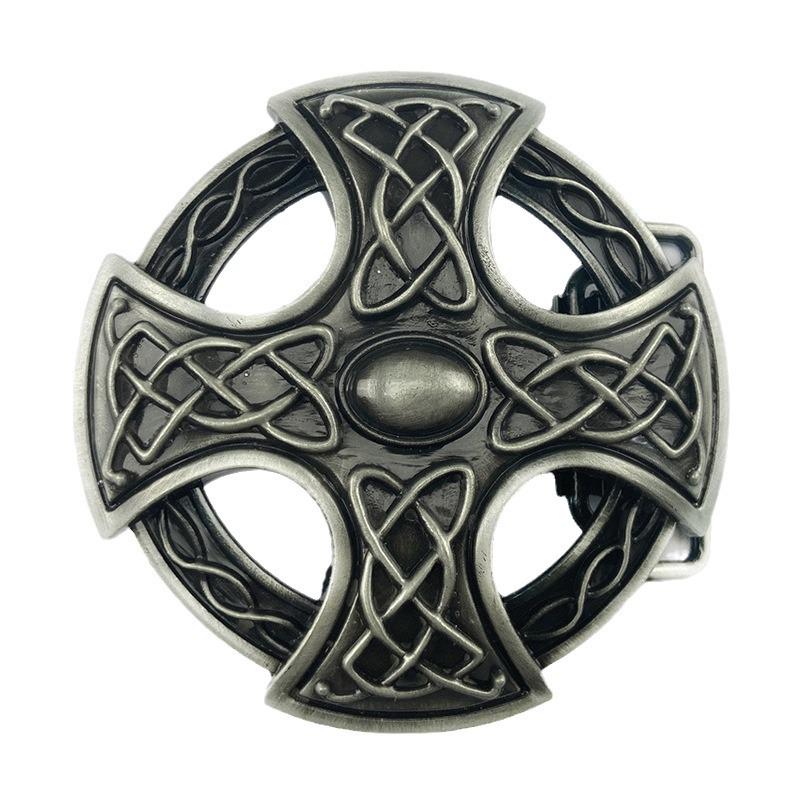 Round Celtic Belt Buckle - Western Cowboy Style