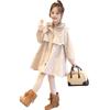 Girls' Hooded Trench Coat - British Style Autumn Fashion 2025, Mid-Length Casual Outerwear