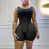 Adjustable Straps Full Body Shaper With Hook And Eye Closure