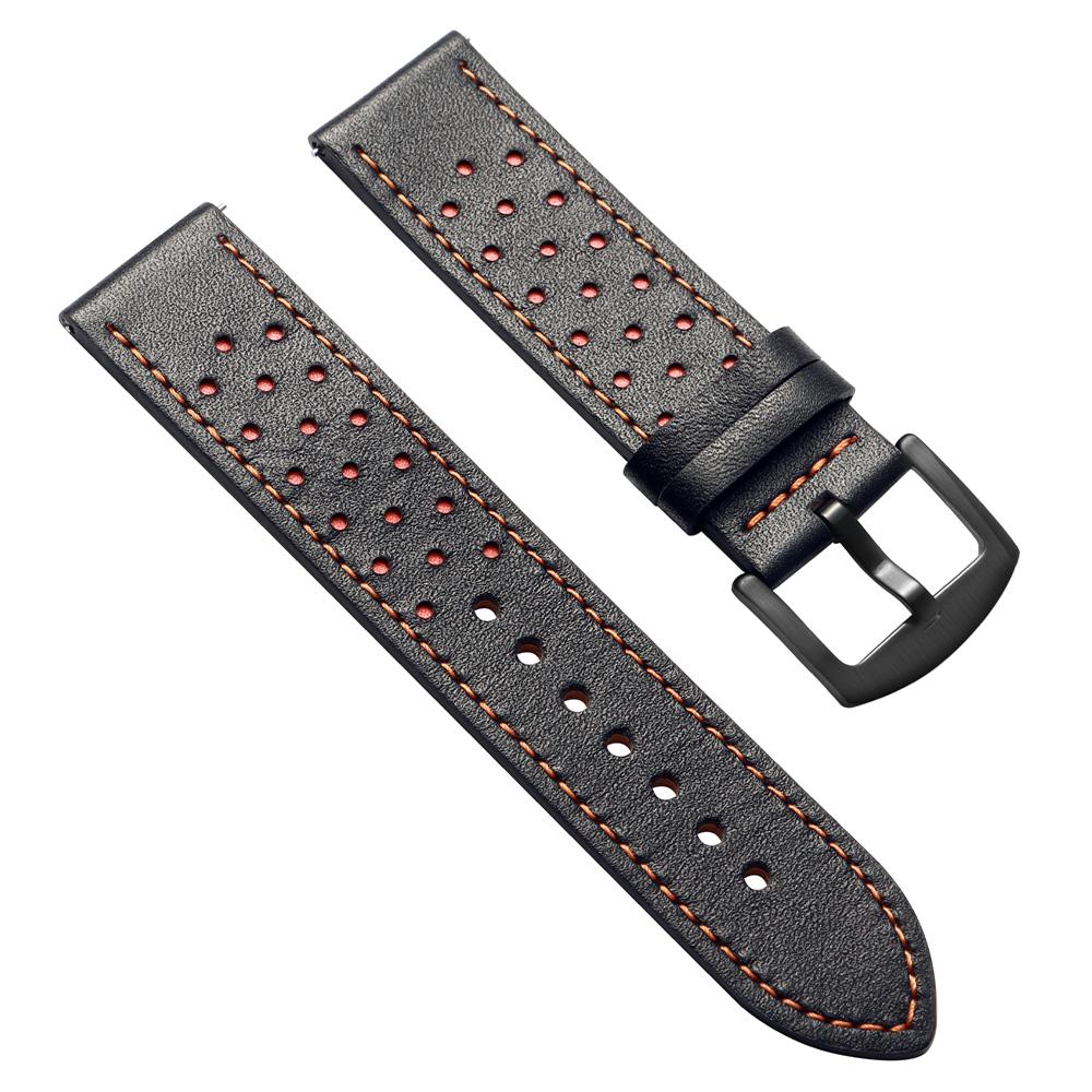 Soft Cowhide Leather Watch Strap 20mm 22mm Breathable Business Watchband Men Women for Huawei Watch GT5/4 Band Vintage Bracelet