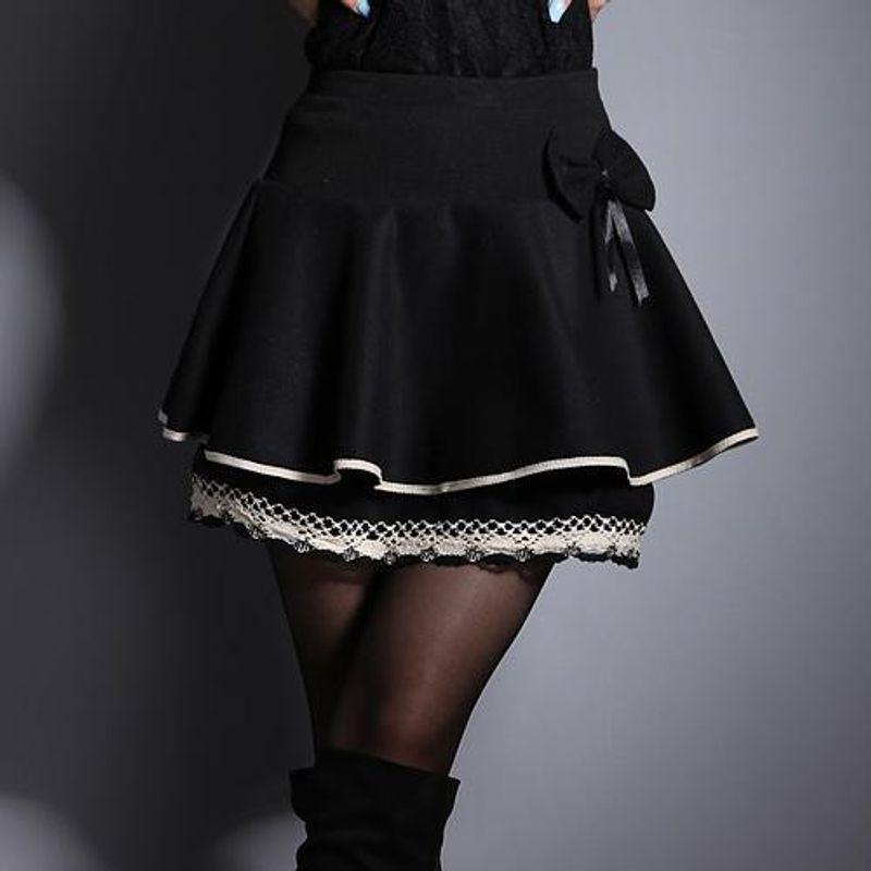 

High Waist A- Line Pleated Umbrella Skirt High Waist A- line Pleated Umbrella Skirt Short Skirt tb180105026 XL (80.00cm -86.67cm)