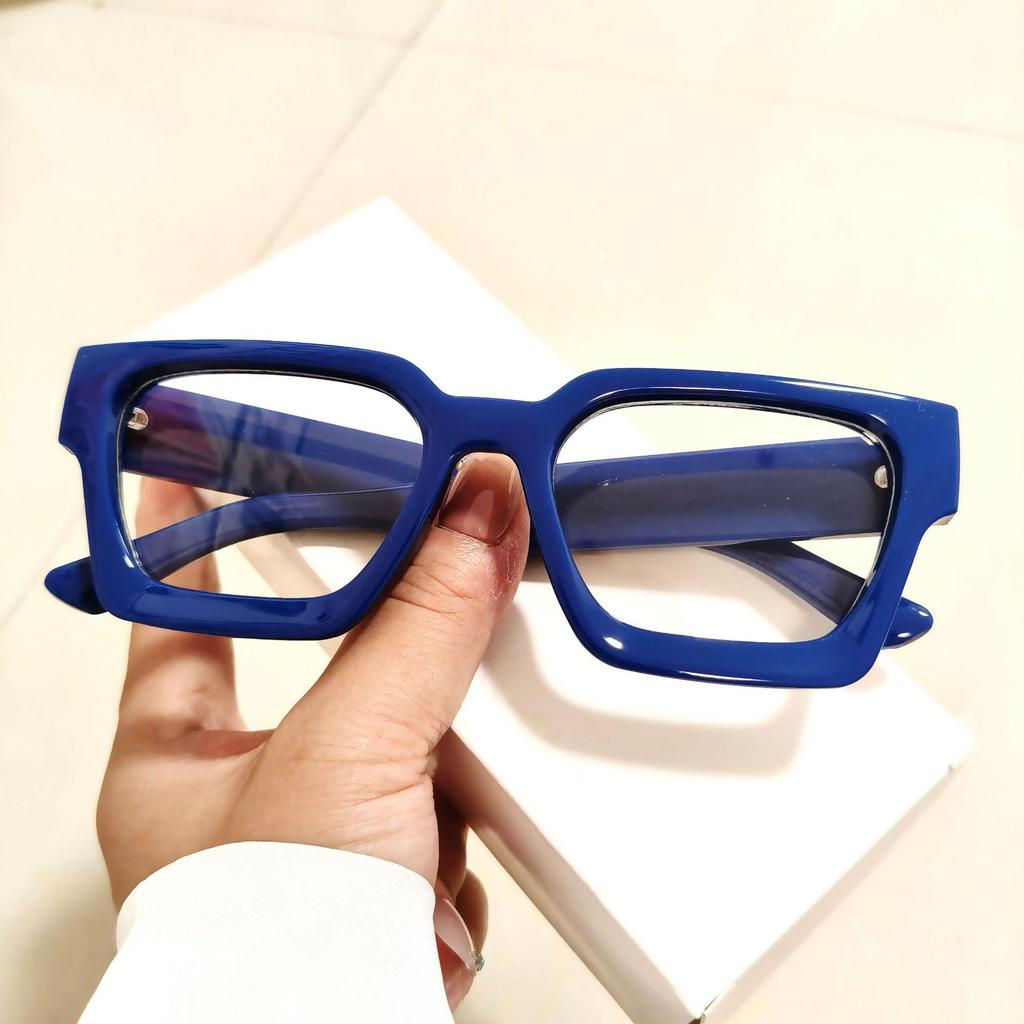 2025 Stylish Small Square Anti-Blue Light Glasses with Clear Lenses