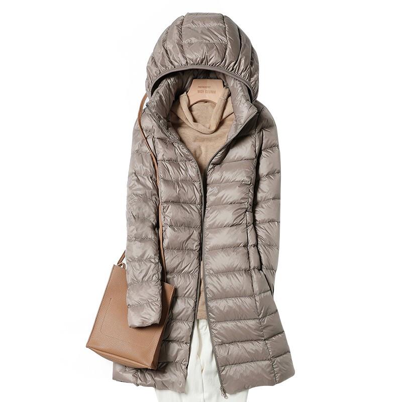 Tri-polar TP8516 Women s Mid-length Lightweight Down Jacket 4XL