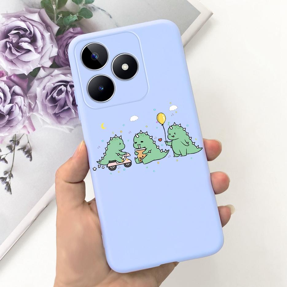 For Realme C51 Case RMX3830 Cute Astronauts Cartoon Cover Soft Silicone Phone Case For Realme C53 C 51 RealmeC51 RealmeC53 Shell