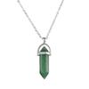 Elegant European & American Hexagonal Amethyst Crystal Necklace