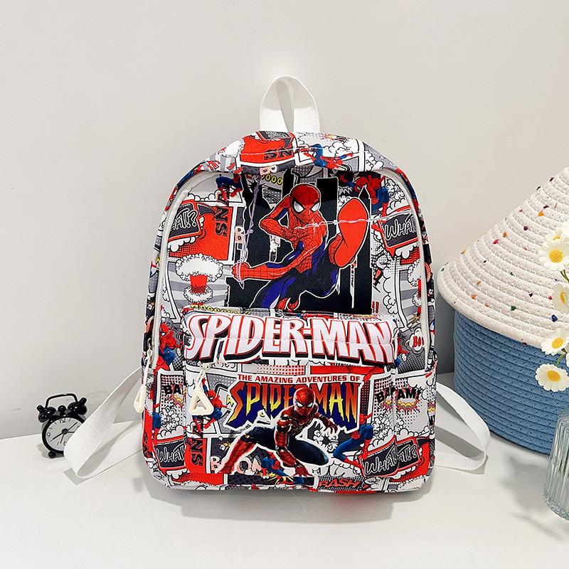 Cartoon Kids School Bag With Breathable Nylon Material For Use Daily