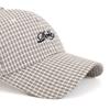 Plaid Cap Women's Spring Summer Letter Embroidered Baseball Cap Sunscreen Hat