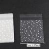 100Pcs/Lot Translucent Dots Plastic Cookie Packaging Bags Cupcake Wrapper Self Adhesive Bags Birthday Party Wedding Decorations