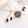 Adjustable Bracelet Watch Alloy Quartz Watch Elegant Chain Watch  for Women Girls