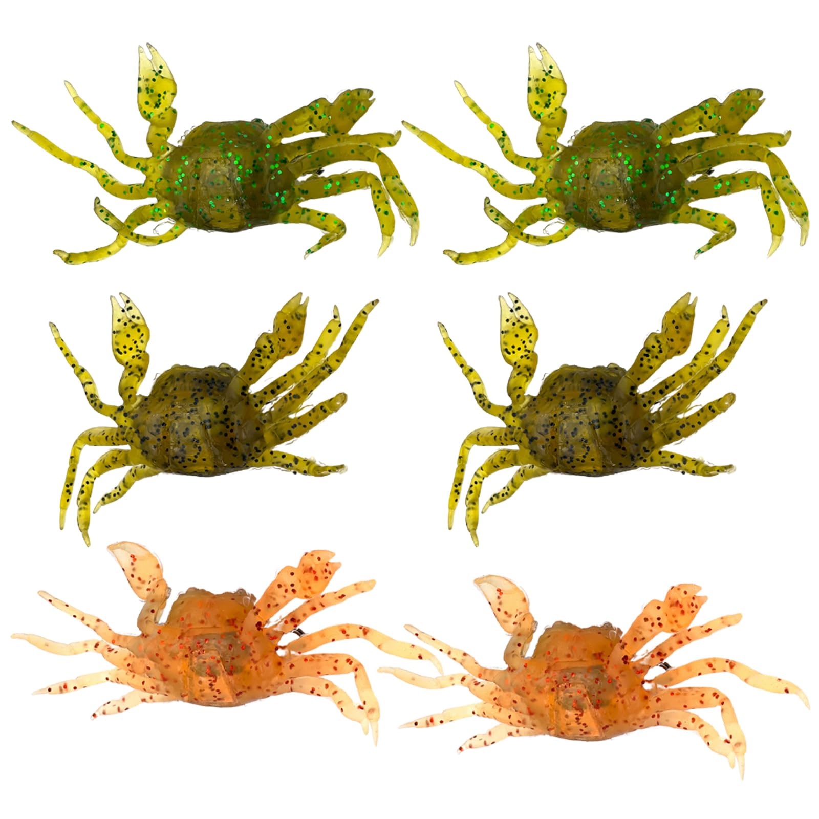 TIGRE BLANC Crab Worm Crab Octopus Fishing Soft Worm Chinook small