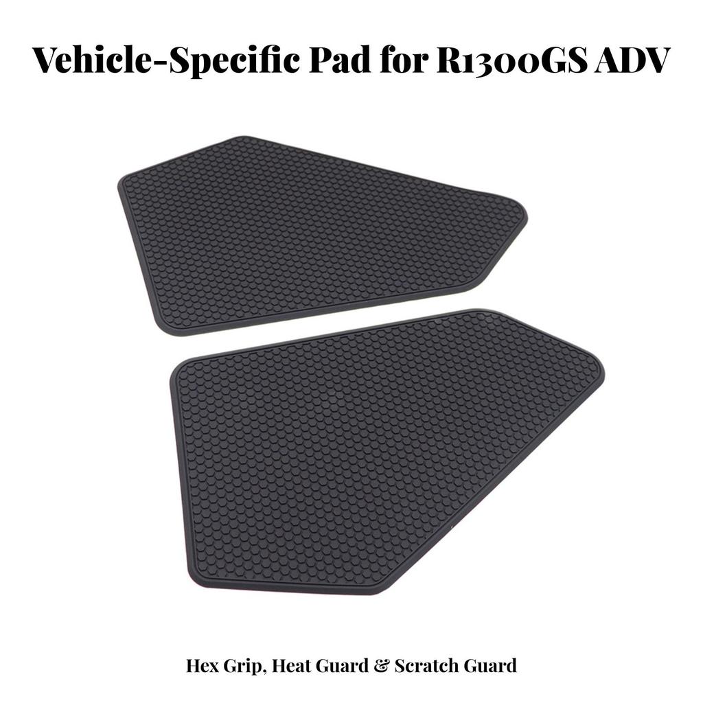 2 Pieces Fuel Tank Side Pad Slim for Touring, Commuting