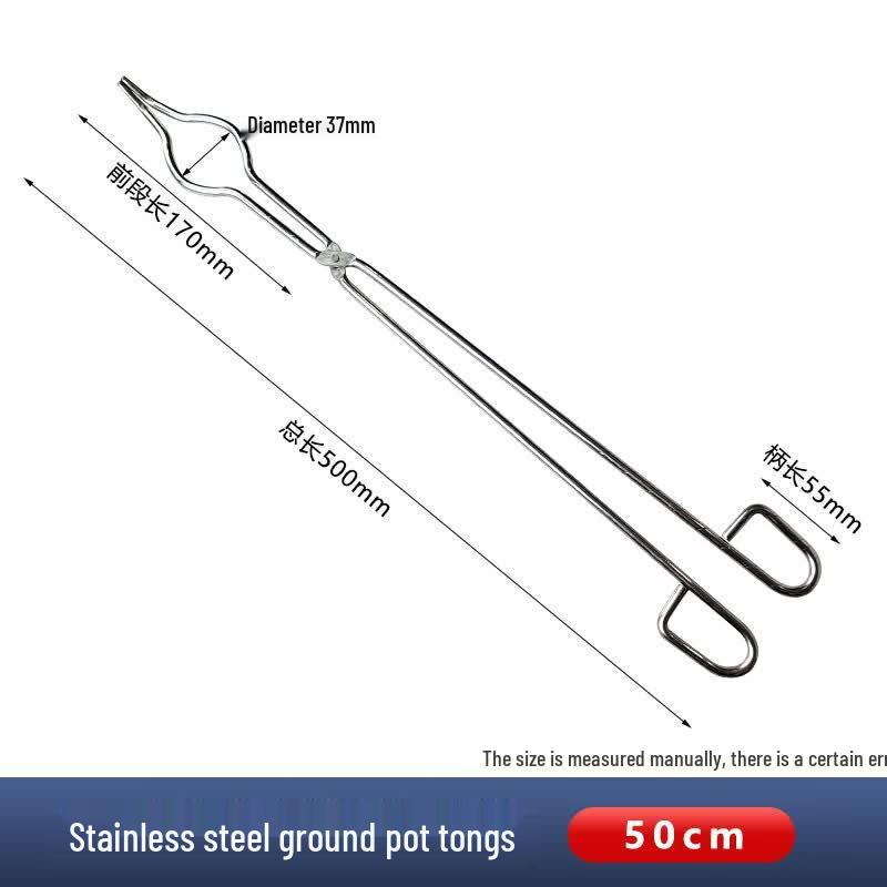 Heavy-Duty Stainless Steel Lab Crucible Tongs