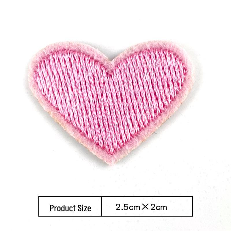 Heart Embroidery Iron-on Patch for Clothing, Shoes, Hats, and Bags
