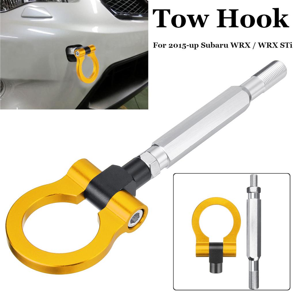 Track Racing Aluminum Tow Hook Towing Ring Trailer Black for Subaru Forester BRZ Track Racing Aluminum Tow Hook Towing Ring Trailer Black for Subaru Forester BRZ